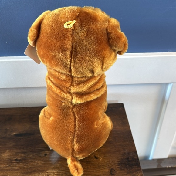 Classic Toy Co Company Shar Pei Puppy Dog Plush Stuffed Animal Wrinkles Brown - Picture 2 of 9
